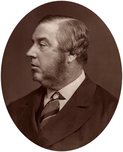 George Sclater-Booth képviselő, a helyi önkormányzati testület elnöke, 1878. alkotó: Lock and Whitfield