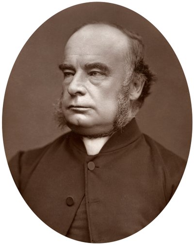Jobbra William Connor Magee tiszteletes, DD, Peterborough püspöke, 1877. alkotó: Lock and Whitfield