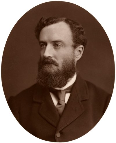 Sir Michael Hicks-Beach, Bart, parlamenti képviselő, írországi főtitkár, 1876. alkotó: Lock and Whitfield