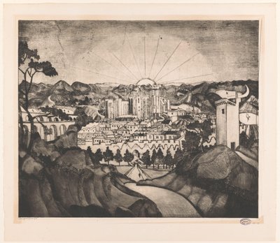 Avignon (eredeti cím) alkotó: Lodewijk Schelfhout (signed by artist)
