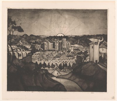 Avignon (eredeti cím) alkotó: Lodewijk Schelfhout (signed by artist)