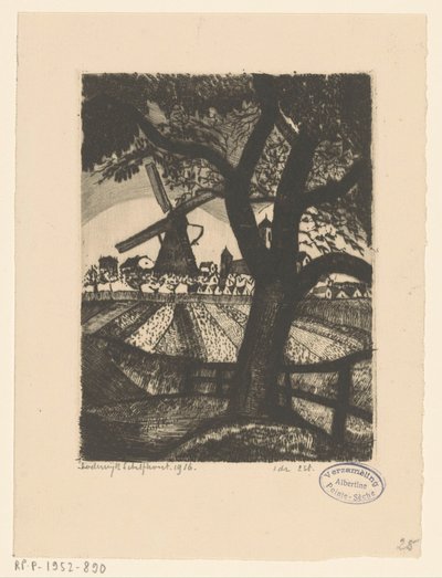Gyümölcsöskert Le Fruitier (eredeti cím) alkotó: Lodewijk Schelfhout (signed by artist)