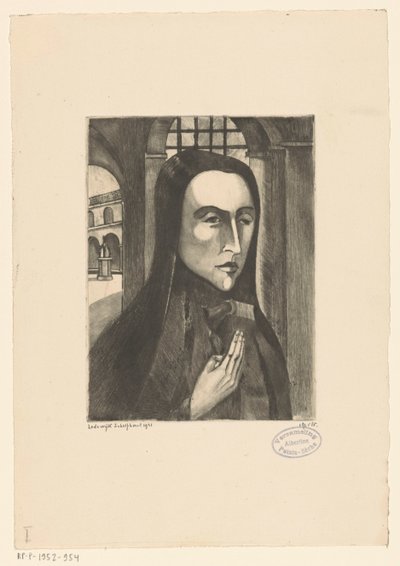 Korzikai nő Femme Corse (eredeti cím) alkotó: Lodewijk Schelfhout (signed by artist)