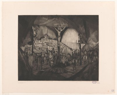 Golgota I (eredeti cím) alkotó: Lodewijk Schelfhout (signed by artist)