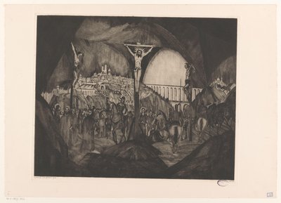 Golgota I (eredeti cím) alkotó: Lodewijk Schelfhout (signed by artist)