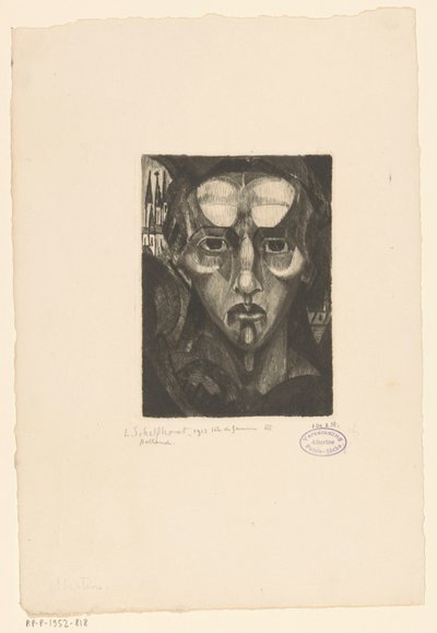 Egy nő feje Tête de femme III (eredeti cím a tárgyon) alkotó: Lodewijk Schelfhout (signed by artist)