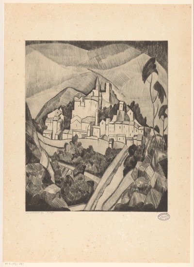 Les Angles I (eredeti cím az objektumon) alkotó: Lodewijk Schelfhout (signed by artist)