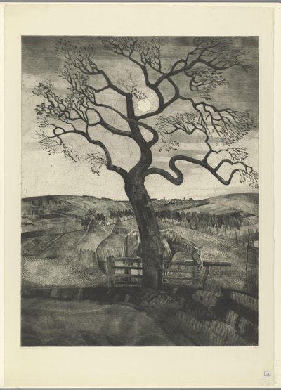 Ló egy réten Etikhove közelében Vieux cheval en repos (eredeti cím) alkotó: Lodewijk Schelfhout (signed by artist)