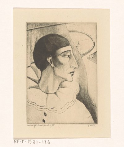 Pierrot IV (eredeti cím) alkotó: Lodewijk Schelfhout (signed by artist)