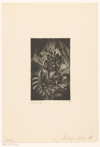 Stilleven Nature morte (eredeti cím az objektumon) alkotó: Lodewijk Schelfhout (signed by artist)