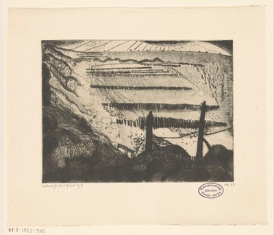 Domburg tengerpart Plage de Domburg II (eredeti cím) alkotó: Lodewijk Schelfhout (signed by artist)