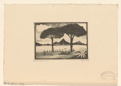 Twee fiú A két fa (eredeti cím) alkotó: Lodewijk Schelfhout (signed by artist)