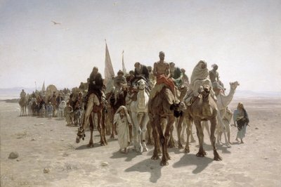 Mekkába tartó zarándokok alkotó: Léon Belly