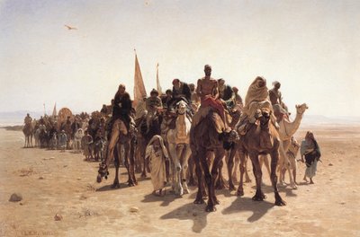 Mekkába tartó zarándokok alkotó: Léon Belly