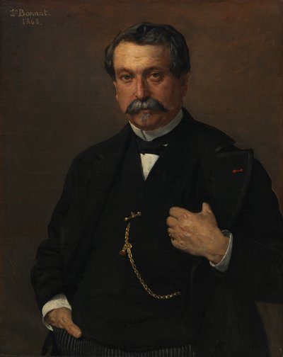 Férfi portré, 1868. alkotó: Léon Bonnat