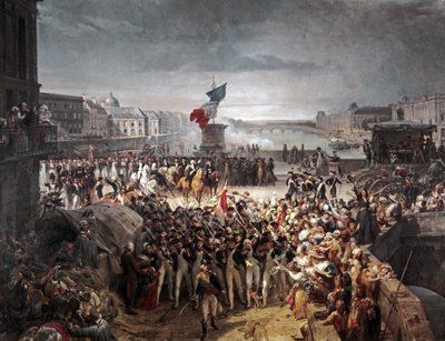 A párizsi nemzeti gárda csatlakozik a hadsereghez. 1792. szeptember alkotó: Léon Cogniet