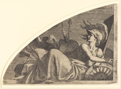 Bellona a trófeáin ül alkotó: Léon Davent after Francesco Primaticcio