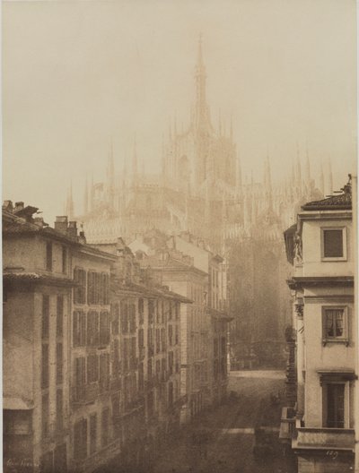 A milánói Corso Francesco székesegyháza, 1857. alkotó: Léon Gérard
