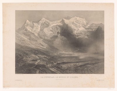 Kilátás a Jungfrau, Mönch és Eiger hegyekre La Jungfrau, le Mönch et l