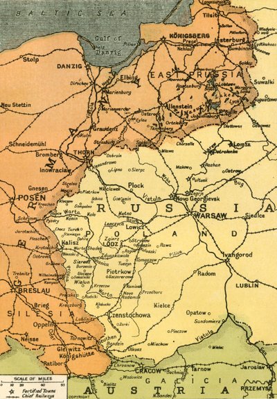 "A keleti határ", 1919. alkotó: London Geographical Institute