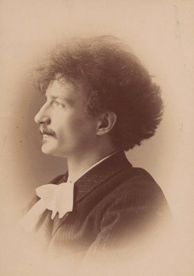 Ignacy Jan Paderewski zeneszerző portréja 1860-1941, 1890. alkotó: London . Photo studio Elliott and