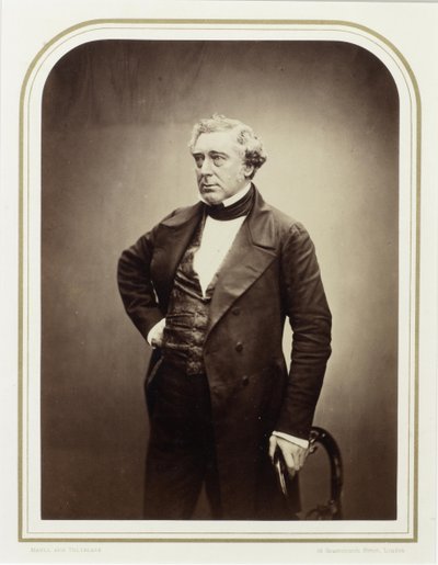 Robert Stephenson portréja 1803-1859, 1856. alkotó: London . Photo studio Maull and