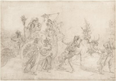 Zarándokok visszatérő Madonna dellArco ünnepéről, 1827. alkotó: Léopold Robert
