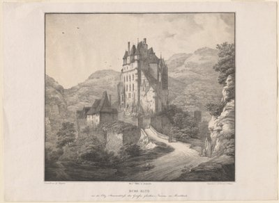 Eltz kastély alkotó: Lorenz Ekemann Allesson, after Domenico Quaglio