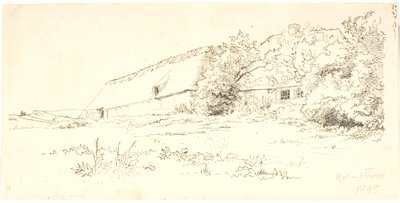 Parasztház. Holmstrup alkotó: Lorenz Frølich