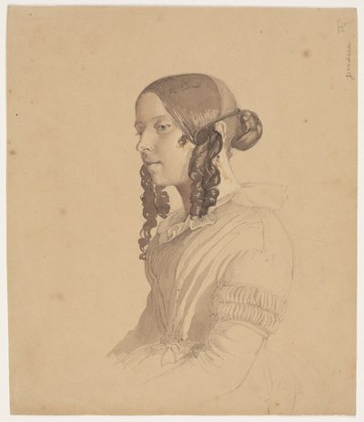 Női portré (Helene v. Germadt) alkotó: Lorenz Frølich