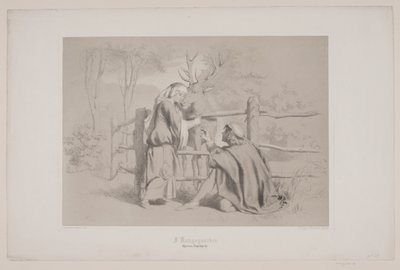 In Kongsgården, pag. 65, illusztráció Christian Winther "Flight of the Deer" című művéhez alkotó: Lorenz Frølich