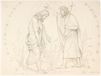Krisztus keresztsége alkotó: Lorenz Frølich