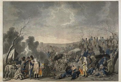 A Grande Armée visszavonulása Moszkvából 1812-ben, 1813-ban alkotó: Lorenz Rugendas