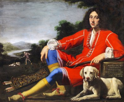 Egy labradoros úriember portréja, 17. század első fele... alkotó: Lorenzo Lippi