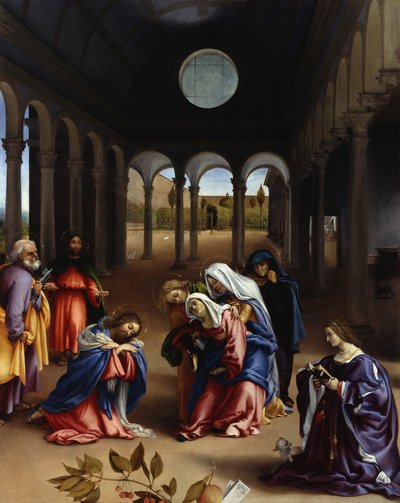 Krisztus búcsúja anyjától alkotó: Lorenzo Lotto