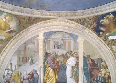 Szűzanya házassága, 1525 alkotó: Lorenzo Lotto