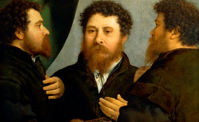 Lorenzo Lotto ötvös hármas portréja (1480 ca-1556), olaj, vászon, 521x791 cm alkotó: Lorenzo Lotto