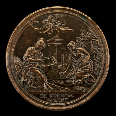 Allegória Minervával, Idővel és Sybillel [fordítva], 1725. alkotó: Lorenzo Maria Weber