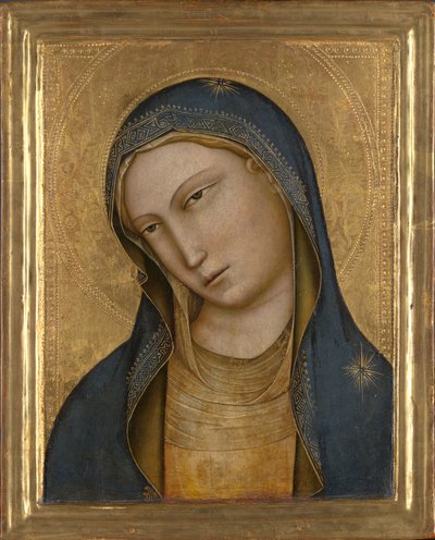 Szent Mária mellszobra, 1381-1425 körül (tempera, tábla) alkotó: Lorenzo Monaco
