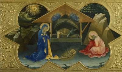 Betlehem, jelenet Lorenzo Monaco (kb. 1370-1425) Szűz megkoronázásának predellájából, tempera táblán, 32x53 cm alkotó: Lorenzo Monaco