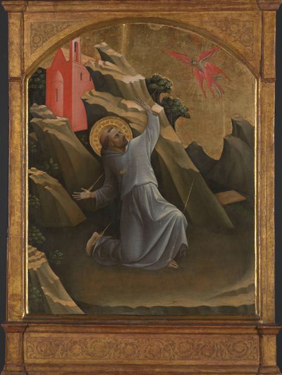 Szent Ferenc a stigmákat fogadja Assisi Szent Ferenc megbélyegzése alkotó: Lorenzo Monaco