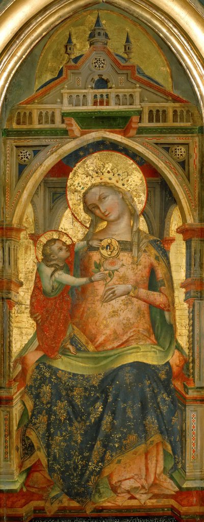 Madonna és gyermeke, 1372. alkotó: Lorenzo Veneziano