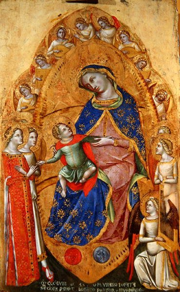 Alexandriai Szent Katalin misztikus házassága alkotó: Lorenzo Veneziano