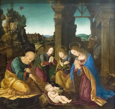A gyermek Krisztus imádata alkotó: Lorenzo di Credi
