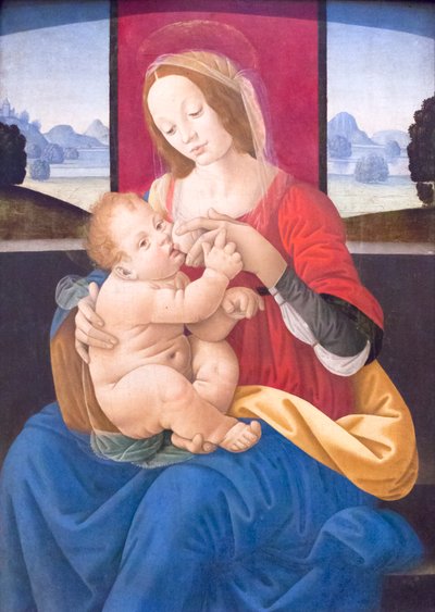 Madonna gyermekkel (olaj, fa) alkotó: Lorenzo di Credi
