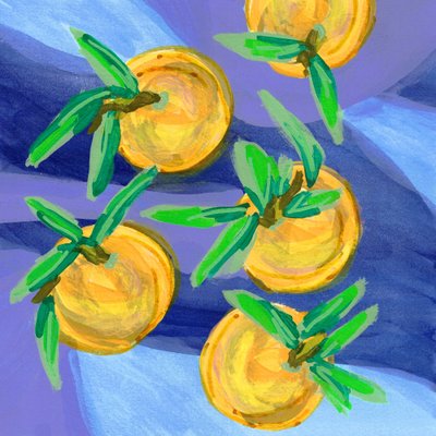 Friss citrusfélék: narancsok alkotó: Lori Ann Folz