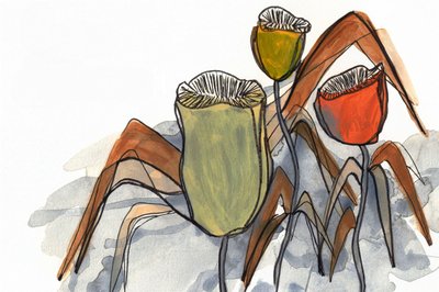 Halvány virágmotívumok alkotó: Lori Ann Folz