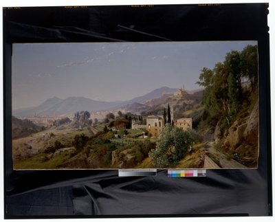 View Of Genoa From The East alkotó: Louis-Auguste Lapito