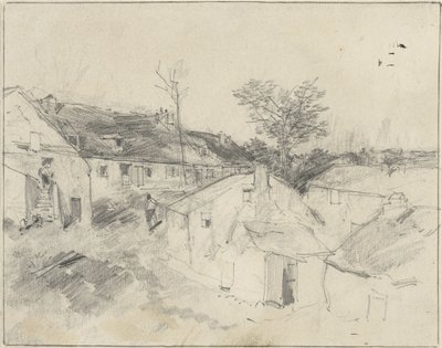 falu kilátás alkotó: Louis Adolphe Hervier