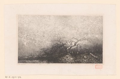 Táj egy fával egy tó mellett Különböző tájak (sorozat címe) Croquis du voyage de 1843 (sorozat címe) alkotó: Louis Adolphe Hervier